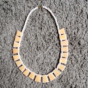 Vintage shell necklace and earrings